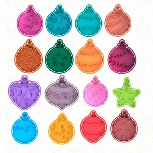 Christmas tree toys cookie cutter set of 16