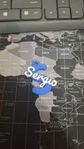 Sergio Initial Keychain
