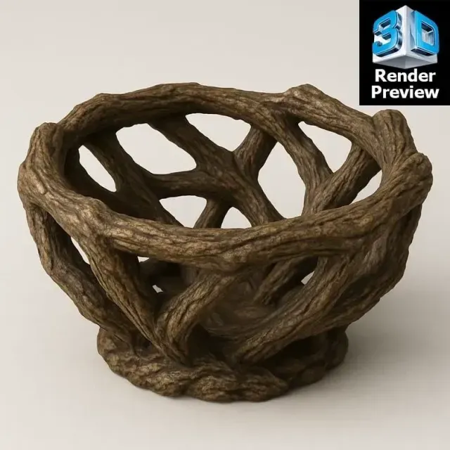 Fantasy Swan & Castle Decorative Bowl – 10 in 1 STL Bundle — Фото 8 из 9
