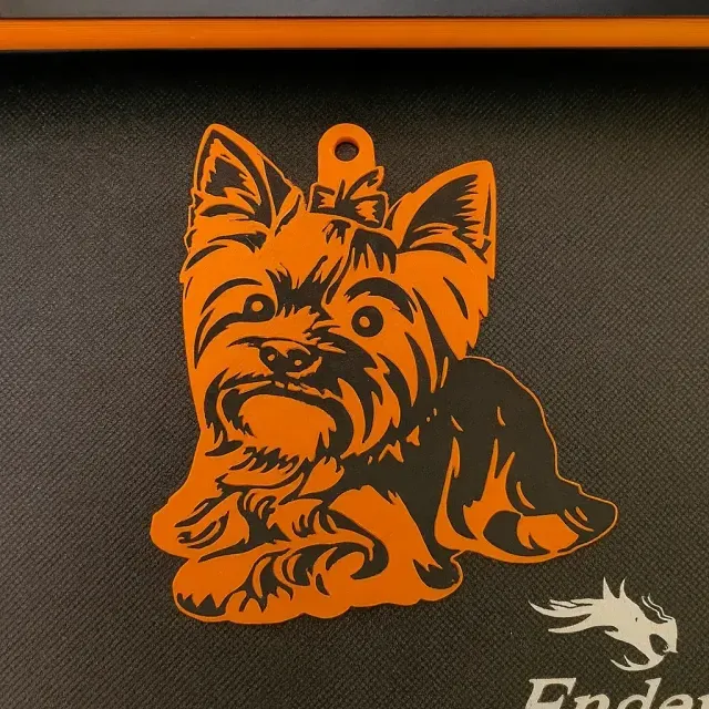 Yorkshire Terrier Figure Keychain - 2 Colors — Фото 3 из 5