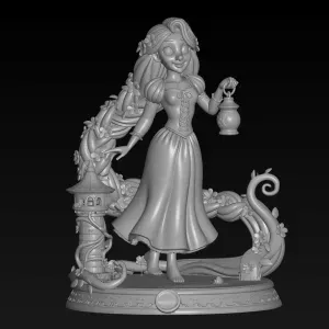 disney character princess Rapunzel model 3