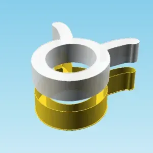 Taurus symbol, nestable box (v2)