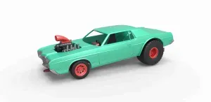 Pulling truck 2wd with Car shell Version 1 Scale 1:25