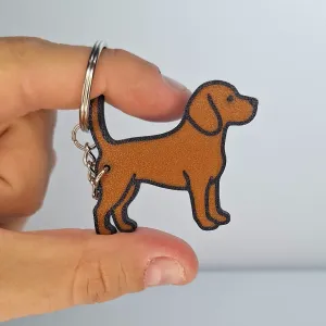 Beagle dog keychain