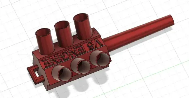 V6 engine keychain for smoking 6 cigarettes at once. — Фото 2 из 5