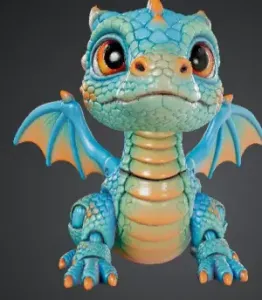 Cutesy Baby articulated Dragon