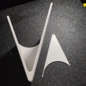 Slope shelf with mounting holes for pencil organizer