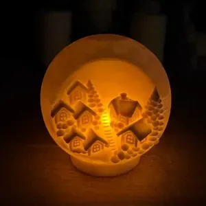 Winter Globe with LED Tea Light Function