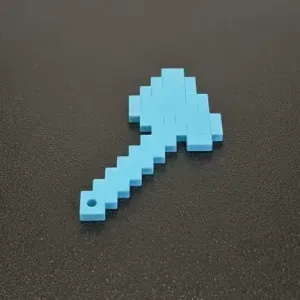 minecraft axe keyring