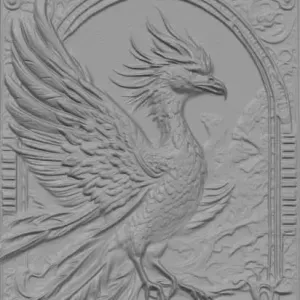 Pheonix - relief sculpture