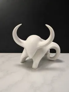 Abstract Zodiac Taurus Statue