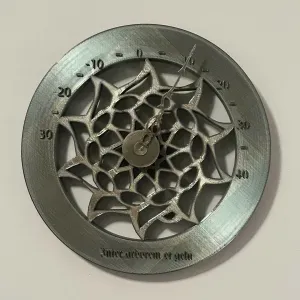 Ancient wall thermomter in gothic style