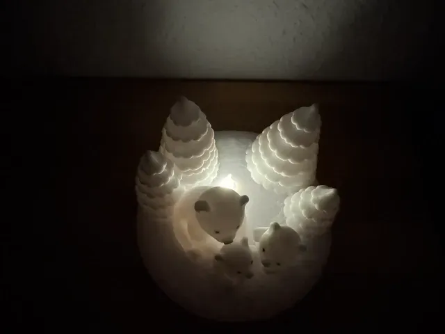 Bear Island with LED Tea Light Recess — Фото 4 из 9