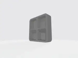 set box with compartments, thk 3mm, in size 20x20mm