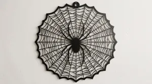 Spiderweb Wall Art - Black and White