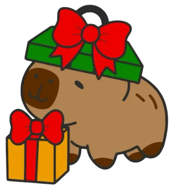 Christmas Capybara (gift) — Image 3 of 4