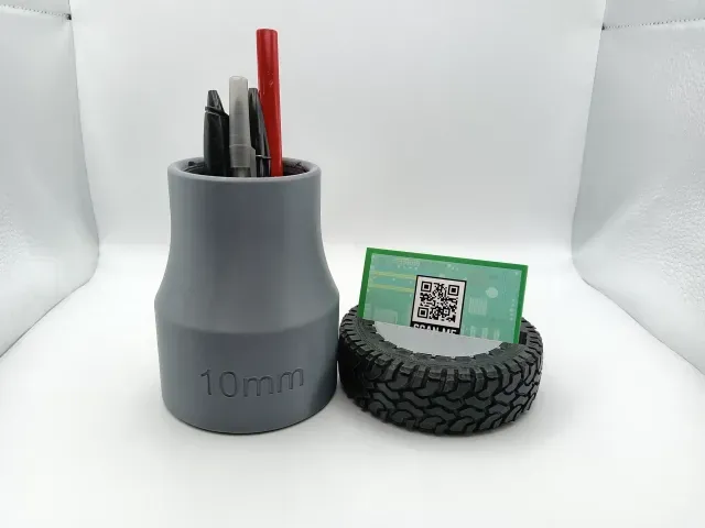 Tyre Business Card Holder - 10MM Socket Pen Pot - Mechanic — Фото 2 из 7