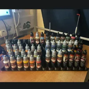 Vallejo Gridfinity Paint Rack holds x37 pots + brush docks