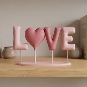 LOVE Balloon Letters, Anniversary, Wedding Table Centerpice