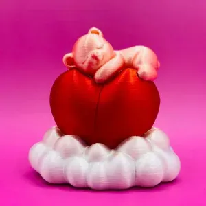 Bear & heart cloud