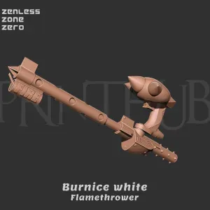 Burnice white Flamethrower Tank - Zenless zone zero
