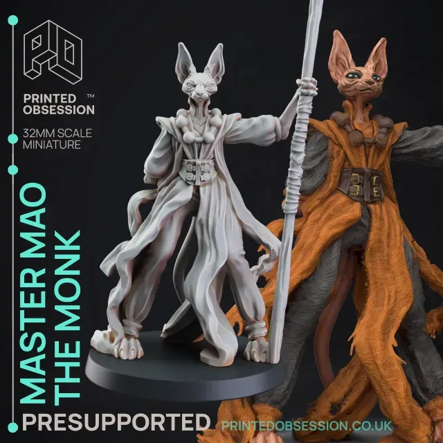 Tabaxi Monk - Tabaxi Caravan - D&D miniature