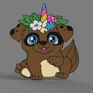 Unicorn Puppy Wall Art