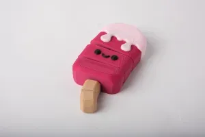 Pink Popsicle Flexi Figurine - Kawaii Desk Buddy