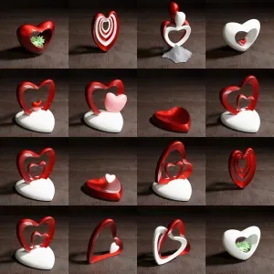 Heart Sculptures, bowls, planter and hanger !!!