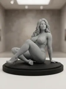 Elegant Female Sculpture v4