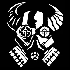 Mask Skull stencil 2