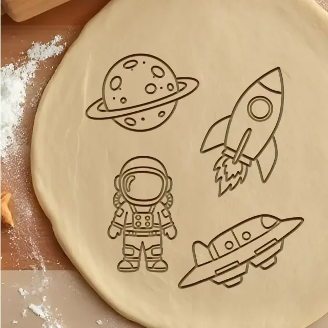 Space Set Cookie Cutter, Biscuit Cutter