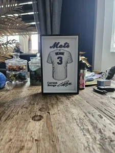 MLB - New York Mets Carson Benge jersey display