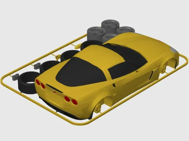 Chevrolet Corvette Z06 (C6) Kit Card (1:24 scale) — Фото 7 из 9
