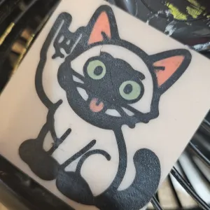 Metal Cat Magnet
