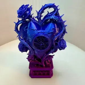 Gothic rose thorn heart