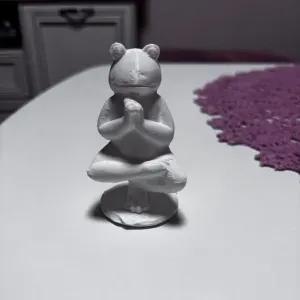 frog doing yoga garden decoration