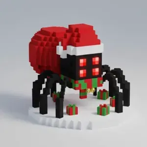 araña navideña