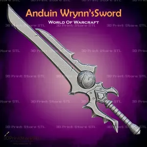 Anduin Wrynn Sword Cosplay World Of Warcraft - STL File