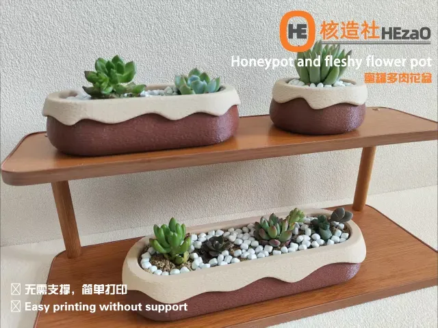 Honeypot and fleshy flower pot 蜜罐多肉花盆