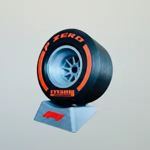 Rueda F1 con soporte