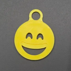 Emoji Closed Eyes Smile Keychain