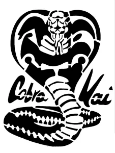 cobra kai stencil