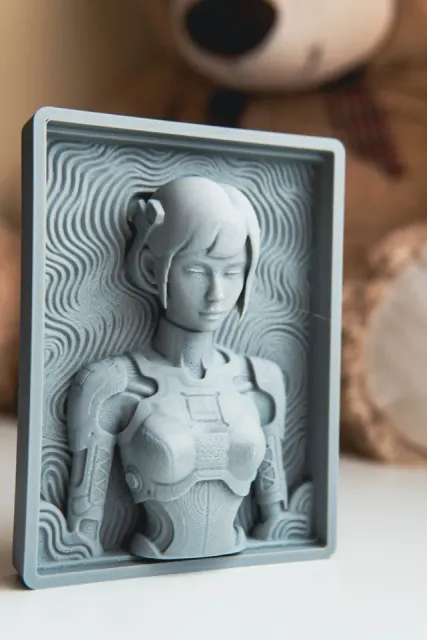 Yiri Cyber Girl - Unified Bas Relief Art — Фото 8 из 8