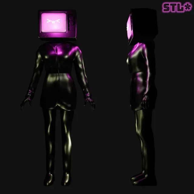TV WOMAN FROM SKIBIDI TOILET | 3D FAN ART — Фото 2 из 5