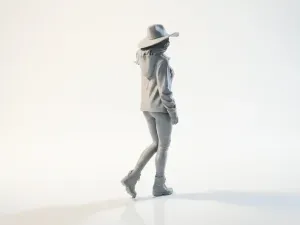 Cowgirl Jacket Female Figure 3D Printable