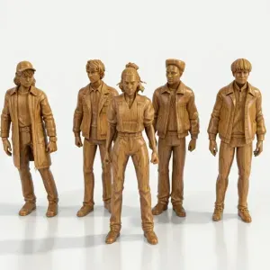 Stranger Things, set 5, Steve, Robin, Nancy, Eddie, Dustin