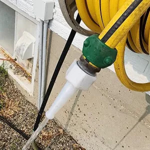 Garden hose nozzle easy print no leak