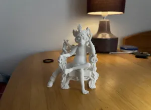 King Julien on Throne - Madagascar 3D Model
