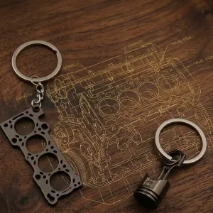 Car parts keychain